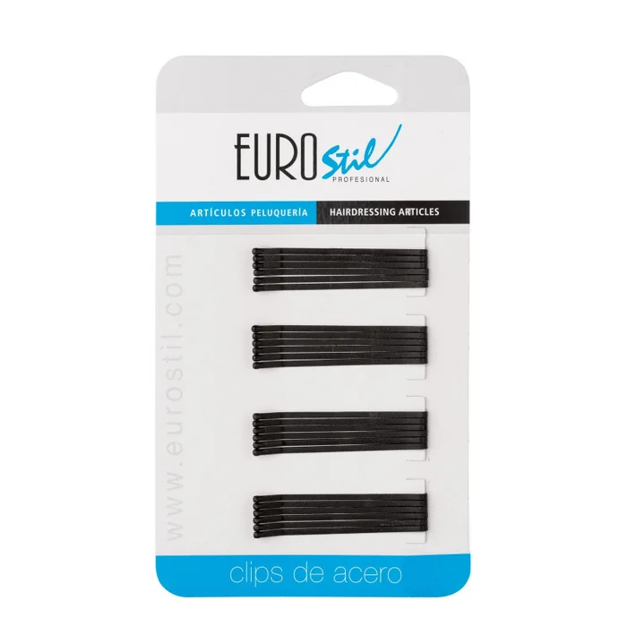 CARTON 24 CLIPS 50MM. MATE ANTIDESLIZANTE : Color – Negro