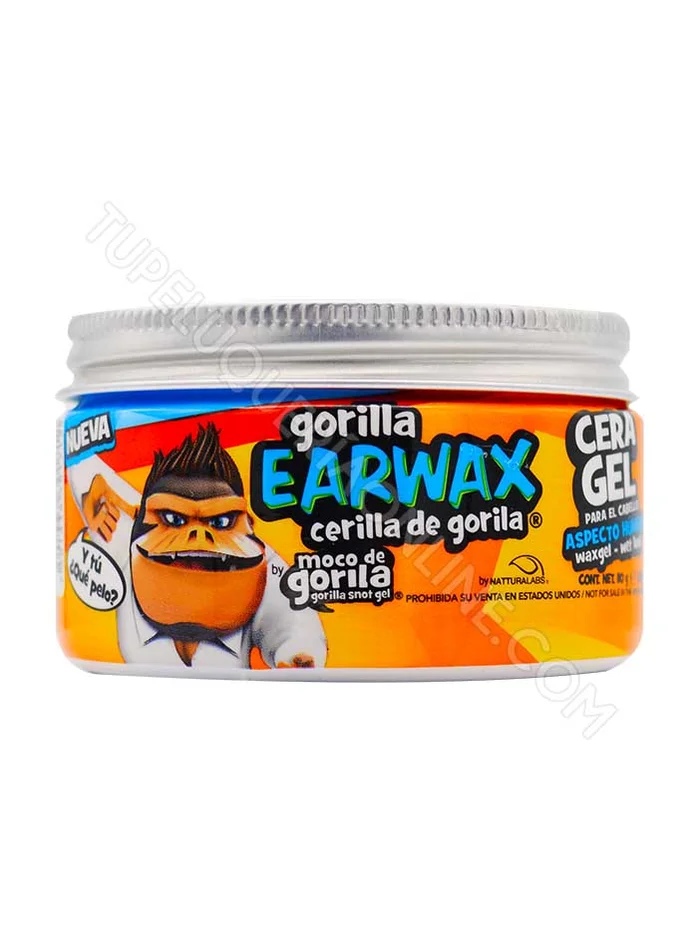 Cerilla Gel Moco de Gorila Earwax Para Cabello Aspecto Húmedo 110 g.