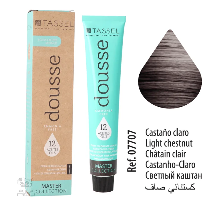 DOUSSE 5 CASTAÑO CLARO FREE AMMONIA – TINTE TASSEL (07707)