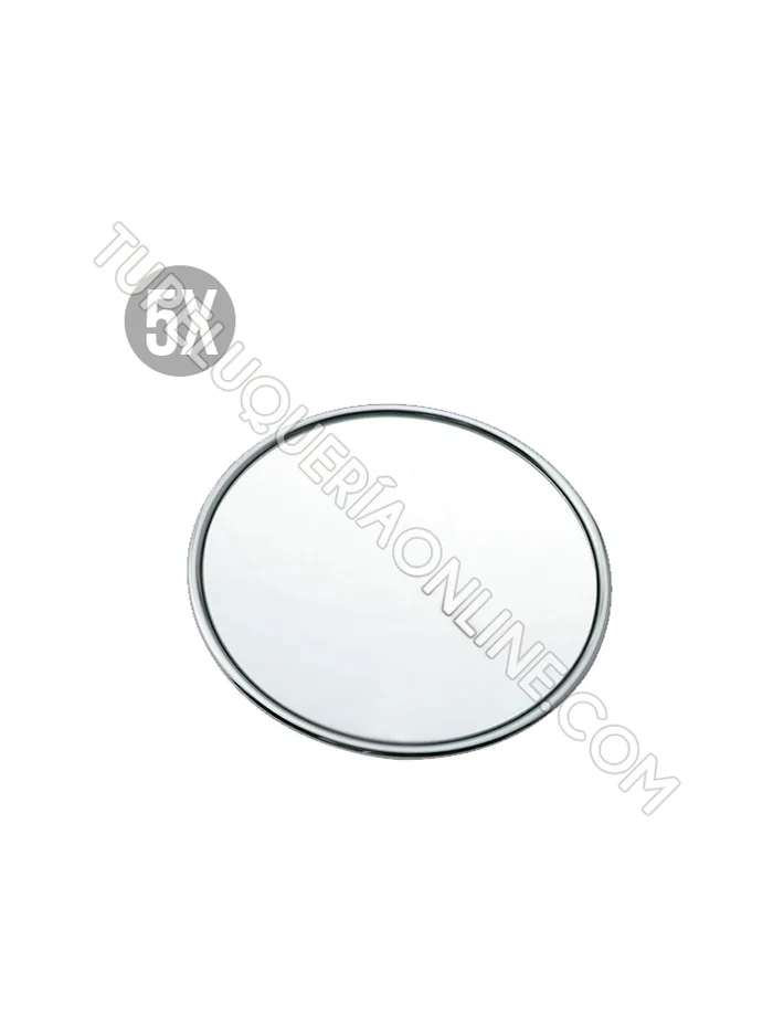 Espejo Redondo Cromado 5X