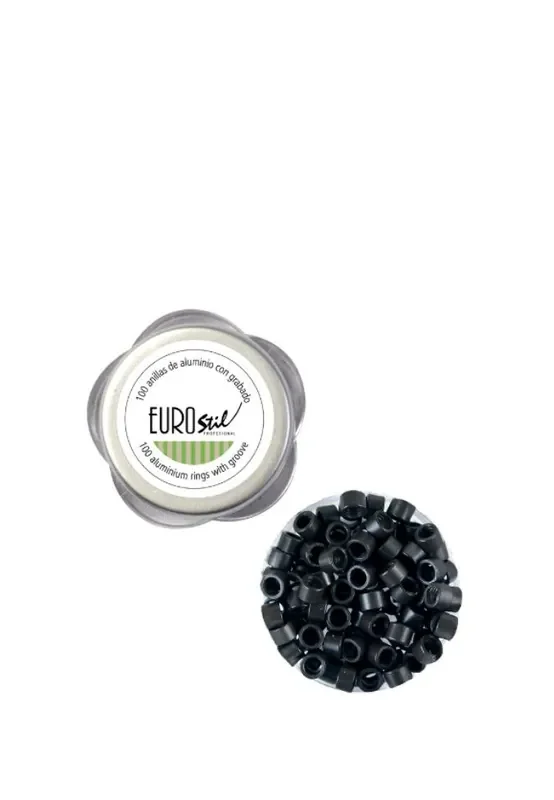 EURO STIL 100 ANILLAS NEGRA