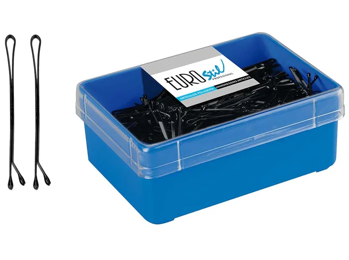 Eurostil Caja de 300 Clips de Bola Negro de 50mm