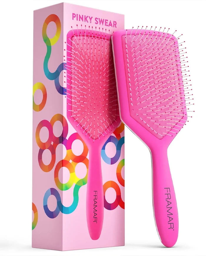 Framar Pink Swear Paddle Brush Cepillo Paleta Desenredante Rosa