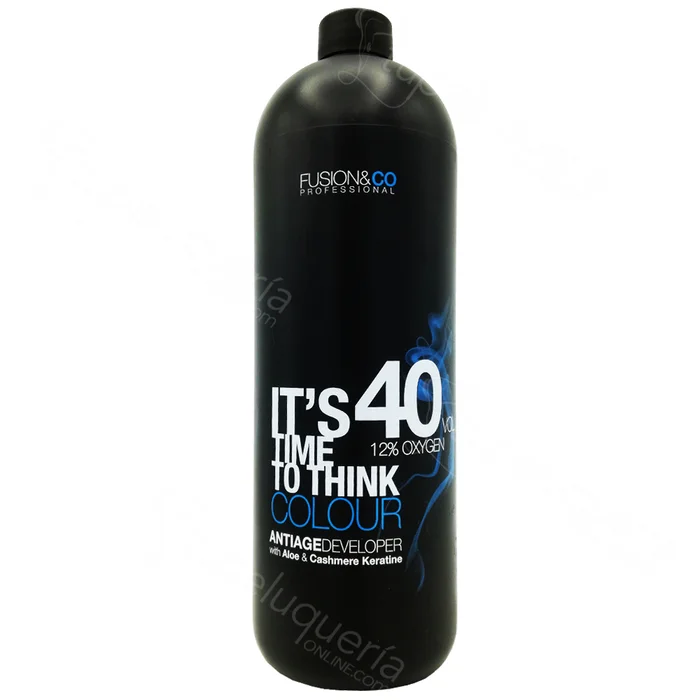 Fusion&CO It’s Time to Think Colour Oxigenada 12% 40VOL. Aloe y Cachemira Queratina 1000ml