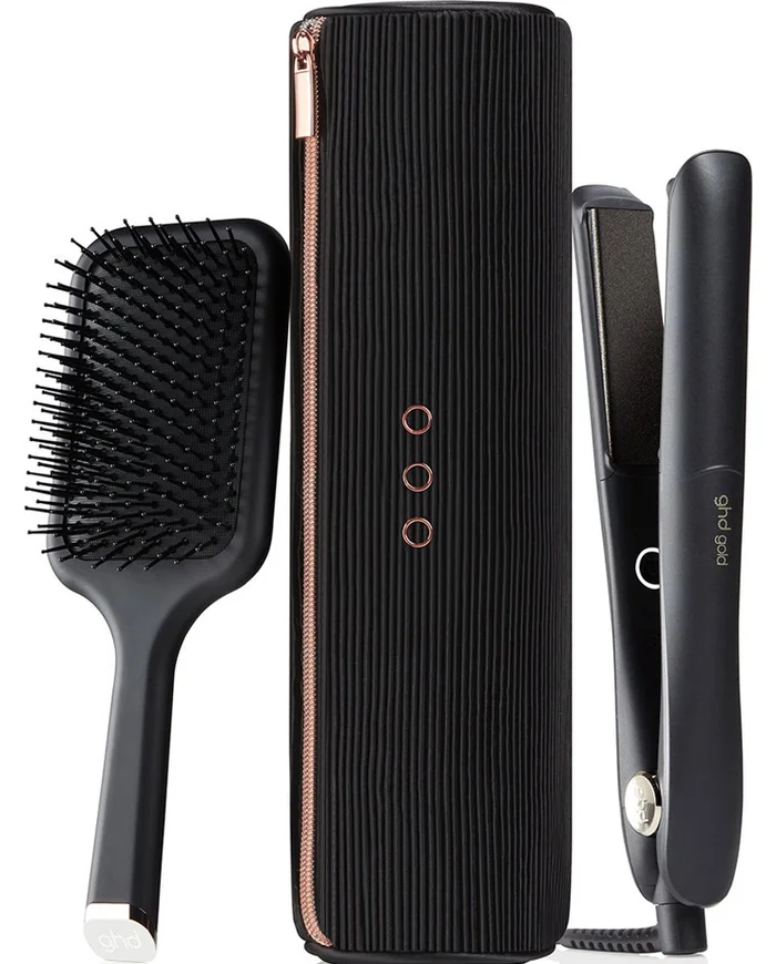 GHD Gold Styler Gift Set Plancha de Pelo + Cepillo Paddle Edición Limitada