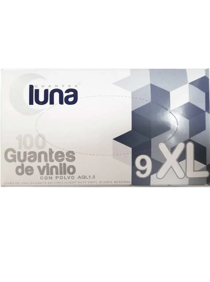 Guantes De Vinilo Con Polvo XL 100 unidades