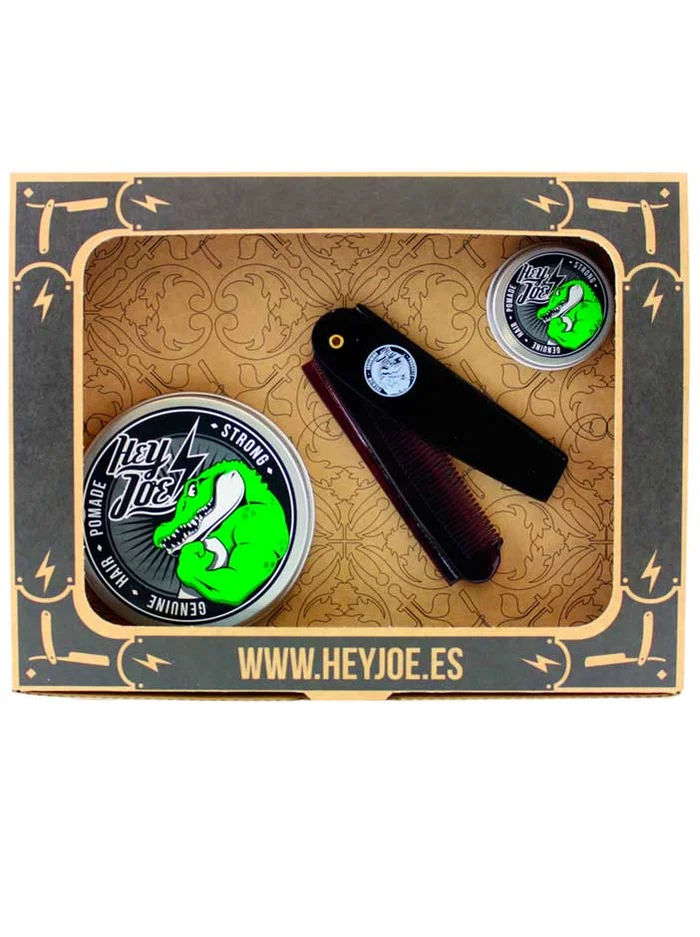 Hey Joe! Kit Survival Strong Ceras de Pelo Fijacion Fuerte + Cepillo