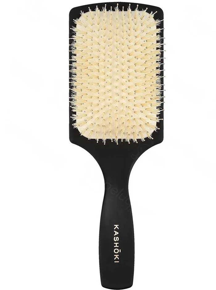 Kashoki Touch Wooden Paddle Brush. Cepillo Plano de Madera.
