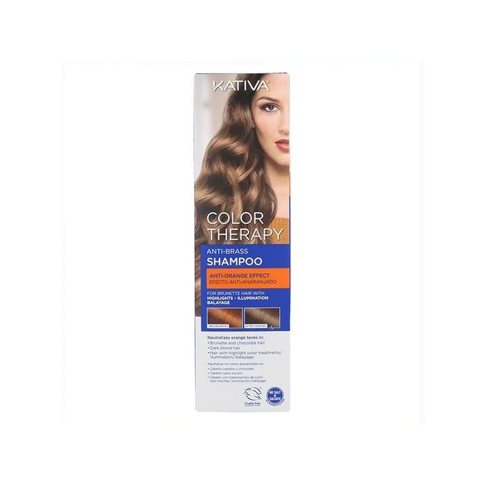 Kativa Color Therapy Anti Brass Champú 250 ml (Anti-Naranja)