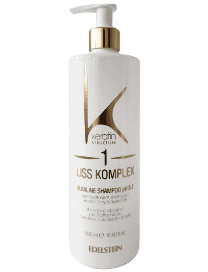 Keratin Structure Liss Komplex Champú Alcalino pH8.2 – Fase 1 Tratamiento 500ML