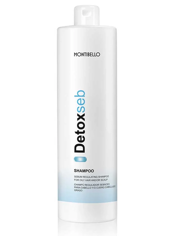 Montibello Detoxseb Champú Regulador Sebáceo | Cabello o Cuero Cabelludo Graso 1000 ml.
