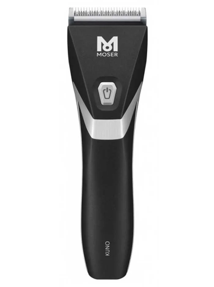 Moser Kuno Máquina de corte profesional negra a cable con batería