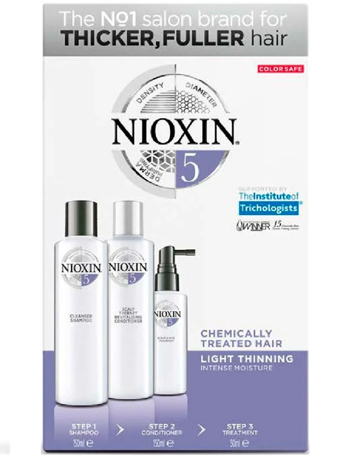 Nioxin Tratamiento Para Cabello Tratado Quimicamente Perdida De Densidad Nº5