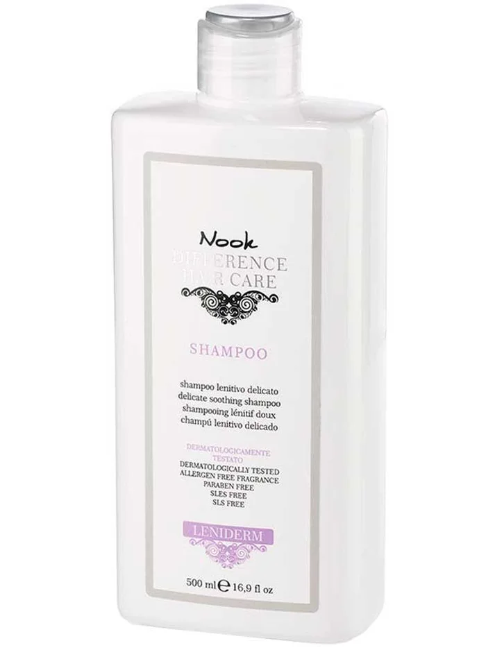 Nook Diference Hair Care Leniderm Shampoo | Champu Para Cuero Cabelludo y Pelo Sensible 500ml