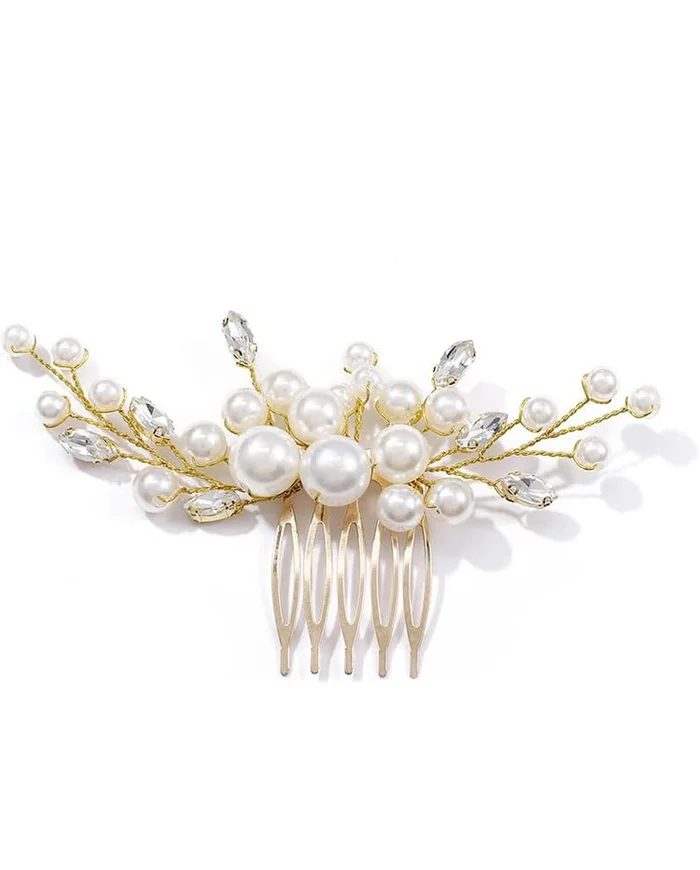 Peina Decorativa Para el Pelo Dorada 1UD