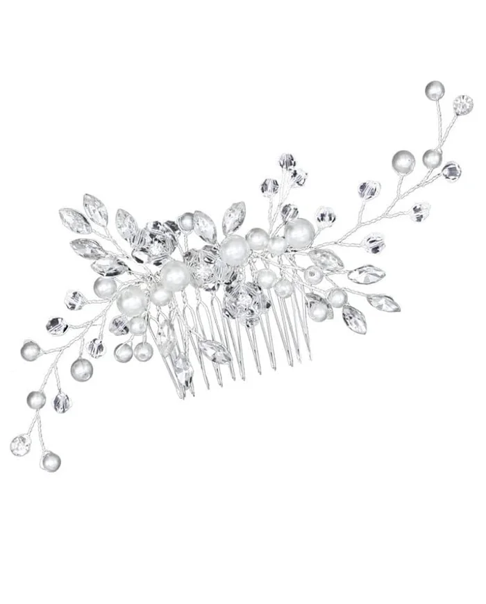 Peina Decorativa Para el Pelo Plateada 1UD