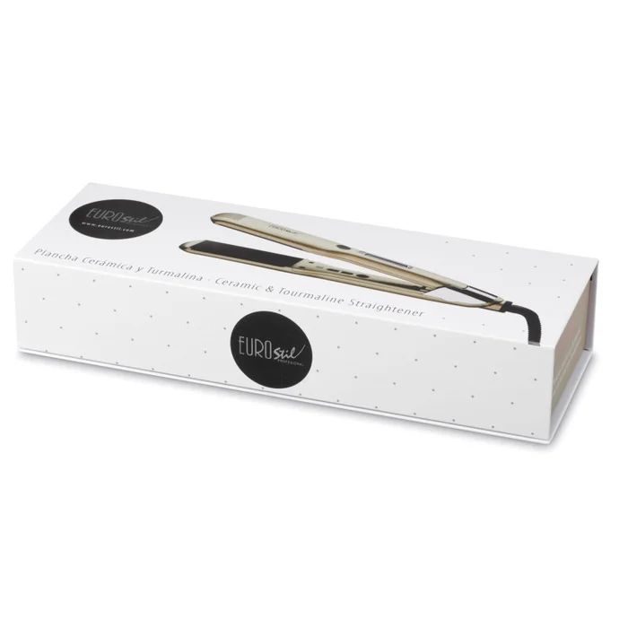 PLANCHA DIGITAL CERAMICA Y TURMALINA DORADA