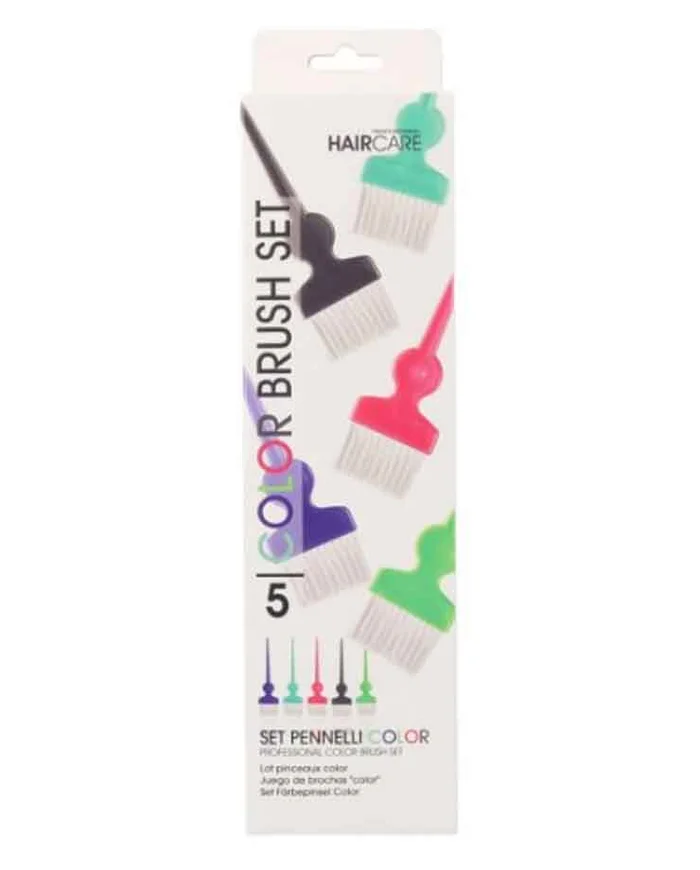 Professional Hair Care Set de 5 Brochas Colores