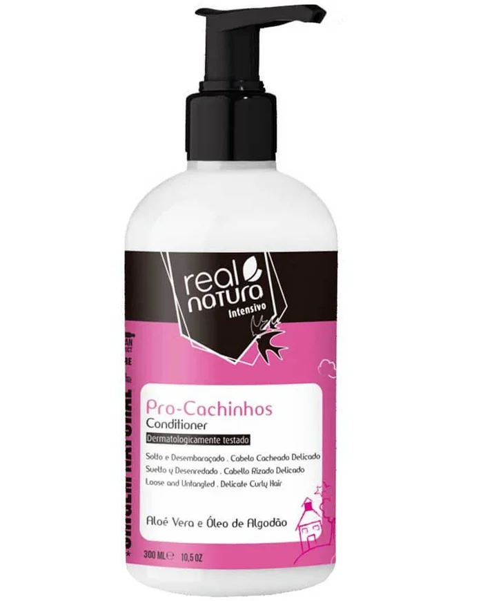 Real Natura Pro Cachinhos Acondicionador Para Cabello Rizado para Niños 300ml