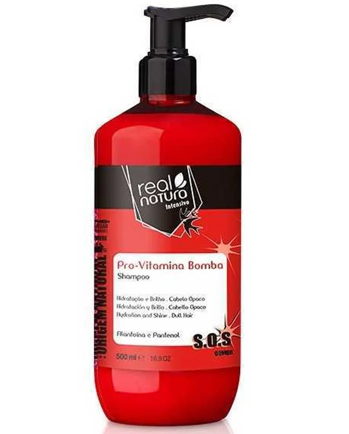 Real Natura Pro Vitamina Champú Hidratante para Cabellos Apagados 500ml