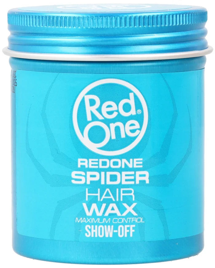 Red One Spider Hair Wax Blue Cera Fibrosa Mate Fijación Fuerte para el Cabello 100ml