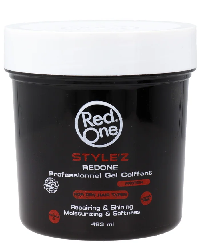 Red One Style’z Gel Fijador de Peinado Extra Fuerte con Proteína 483ml