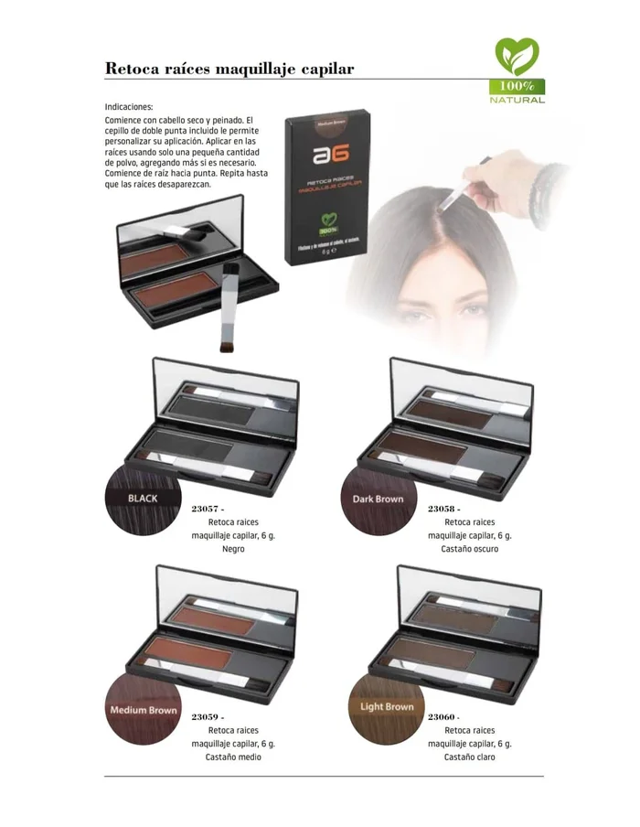 Retoca Raices Maquillaje Capilar 6 gr Asuer