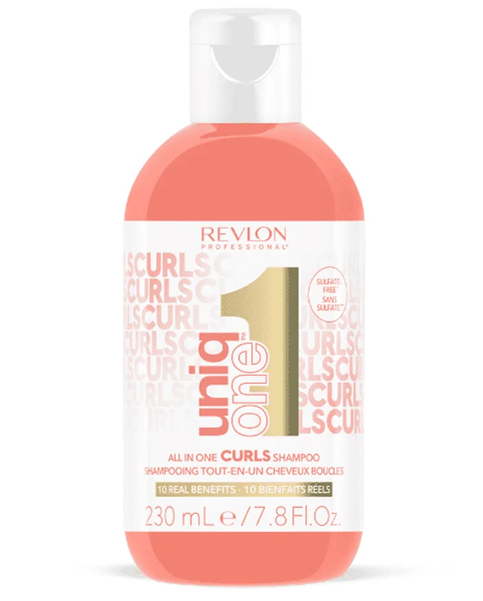 Revlon Uniq One All In One Curls Champú para Cabello Rizado sin Sulfatos 230ml