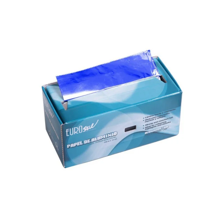 ROLLO PAPEL ALUMINIO 100 M. : Color – Azul