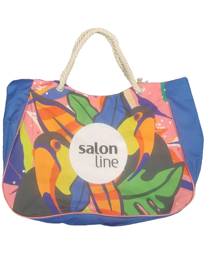 Salon Line Bolsa de Tela Grande con Diseño Aleatorio