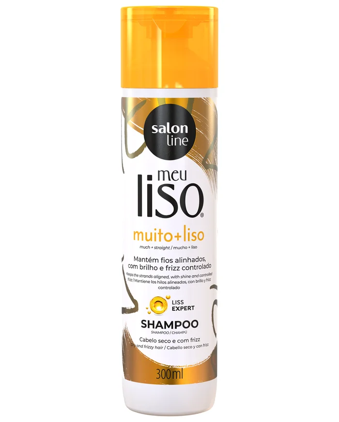 Salon Line Meu Liso Muito + Liso Champú Nutritivo 300ml