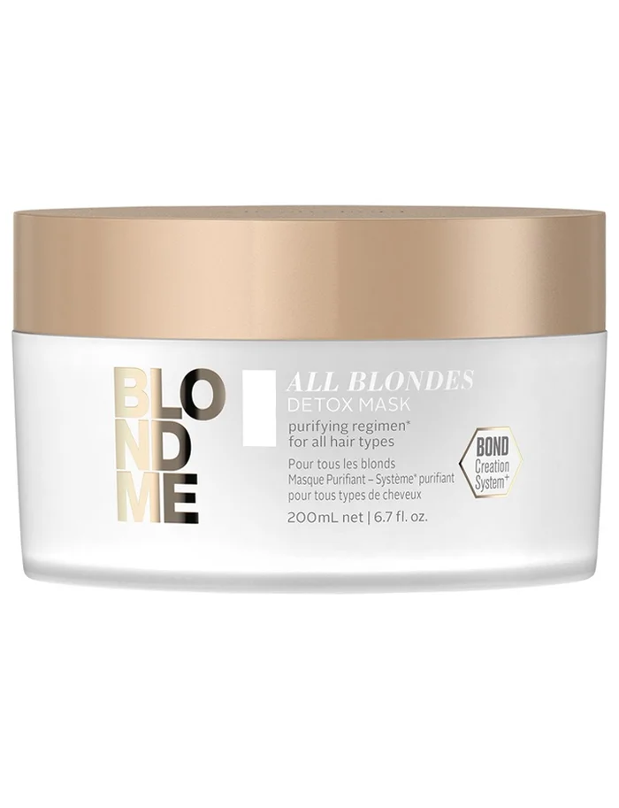 Schwarzkopf Blondme All Blondes Máscarilla Detox Para Cabello Rubio 200ml