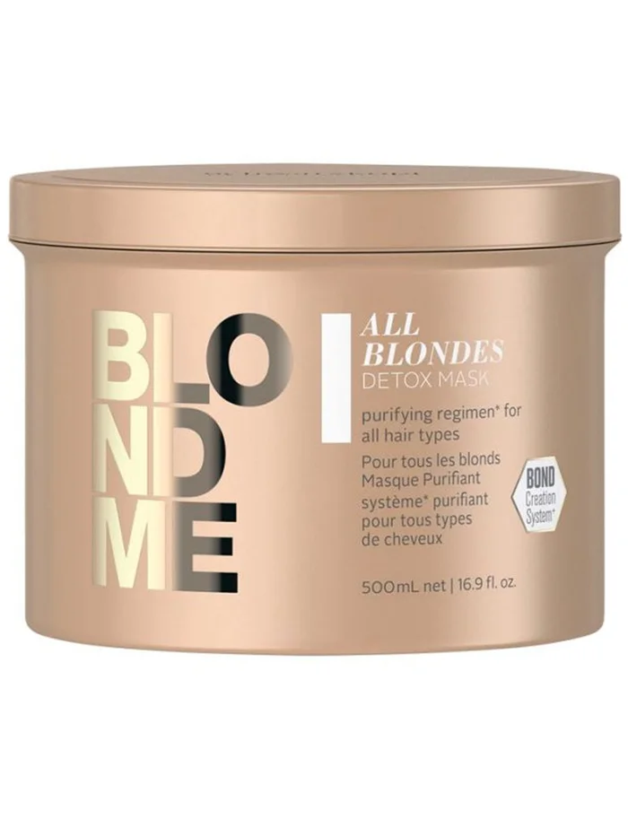 Schwarzkopf Blondme All Blondes Máscarilla Detox Para Cabello Rubio 500ml