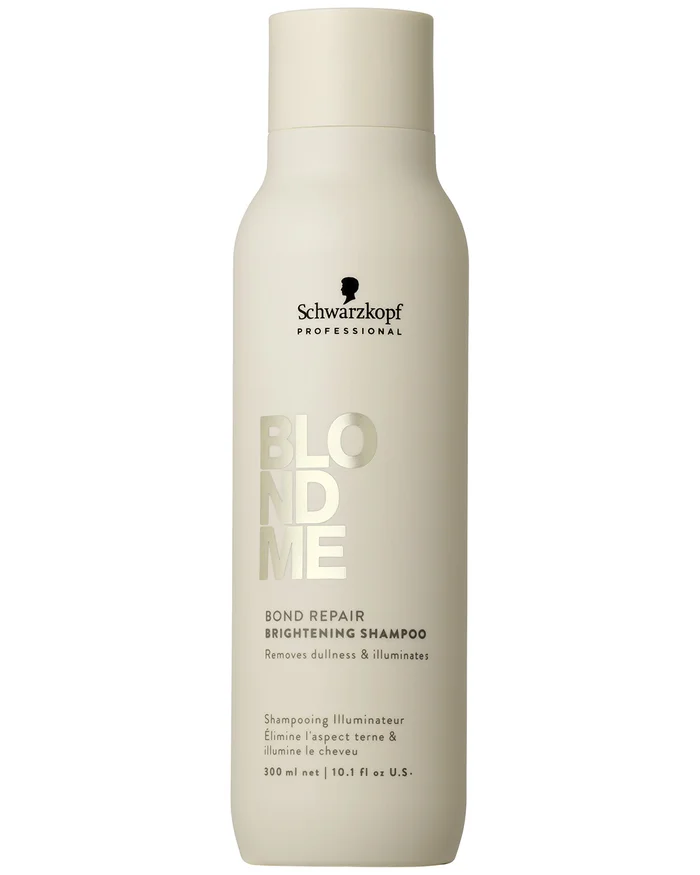 Schwarzkopf BlondMe Bond Repair Champú Iluminador para Cabello Rubio 300ml