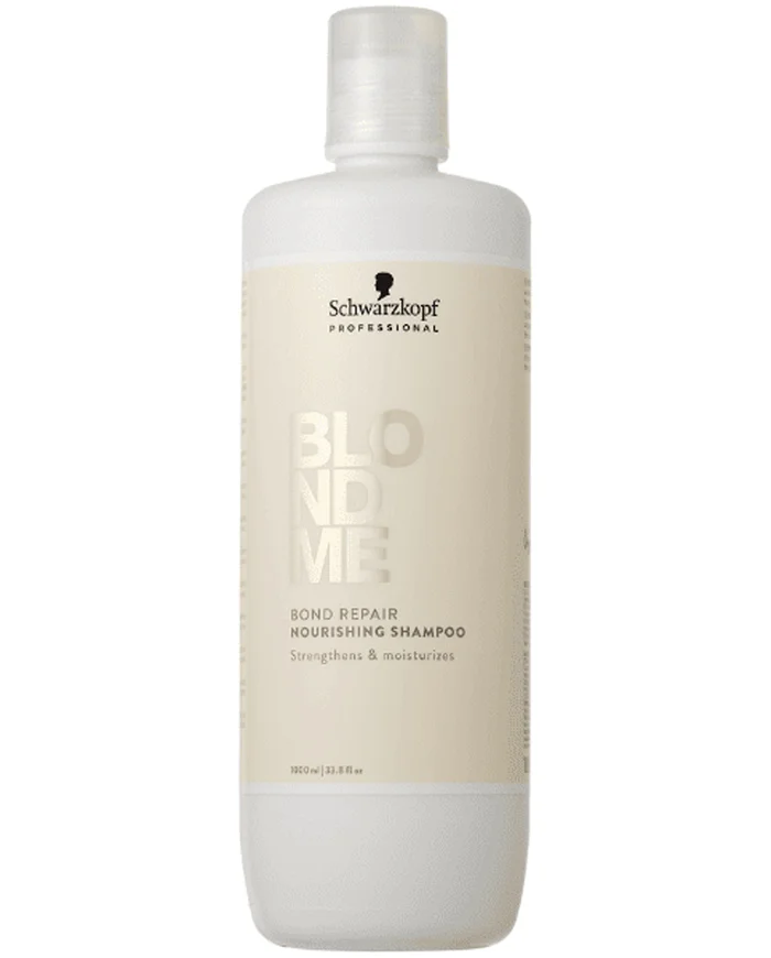 Schwarzkopf BlondMe Bond Repair Champú Nutritivo para Cabello Rubio 1L