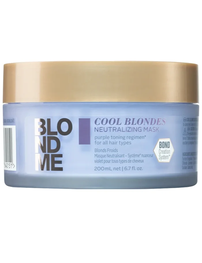 Schwarzkopf Blondme Cool Blondes Máscara Neutralizante Para Pelo Rubio Frio 200ml