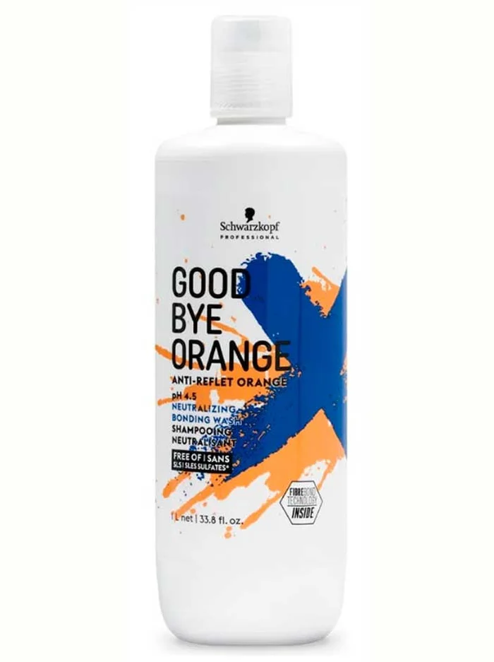 Schwarzkopf Champú Goodbye Orange. Neutraliza tonos naranjas 1000ml