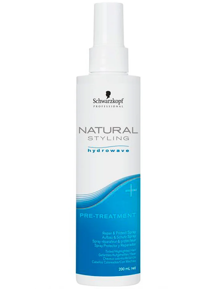 Schwarzkopf Natural Styling Hydrowave Pre-Tratamiento+ | para Pelo Colorado o con Mechas 200ml.
