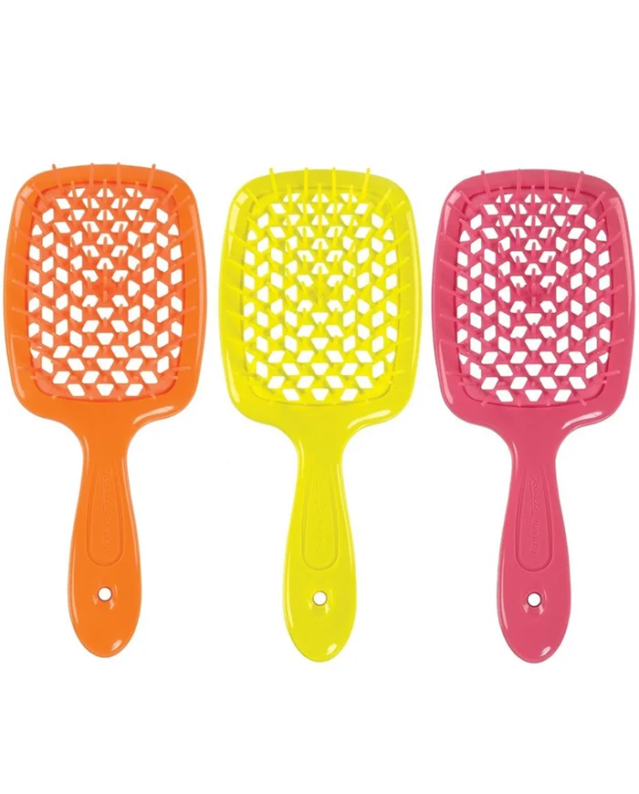 Sibel Neon Soft Brush Cepillo Plano y Térmico Neón