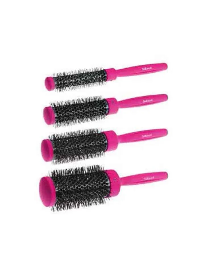 Sibel Pack de Cepillos «Round Kit» | Color Rosa