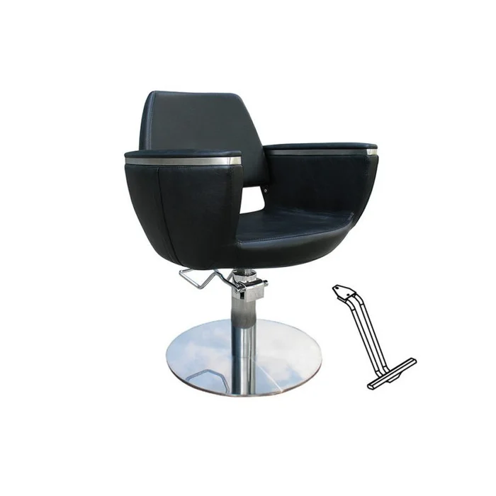 SILLA BOHEMIAN NEGRA PIE REDONDO CON APOYAPIES