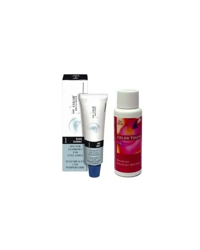 Tinte de Cejas y Pestañas Negro Ion Color 15ML + Emulsión Color Tou…