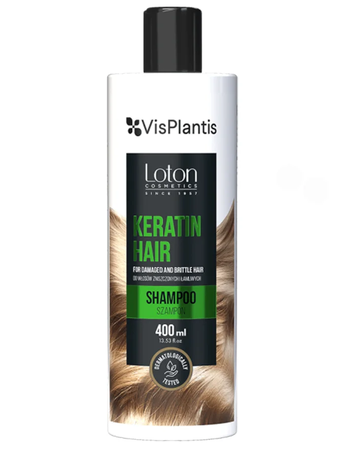 VisPlantis Keratin Hair Champú con Queratina para Cabello Dañado y Quebradizo 400ml