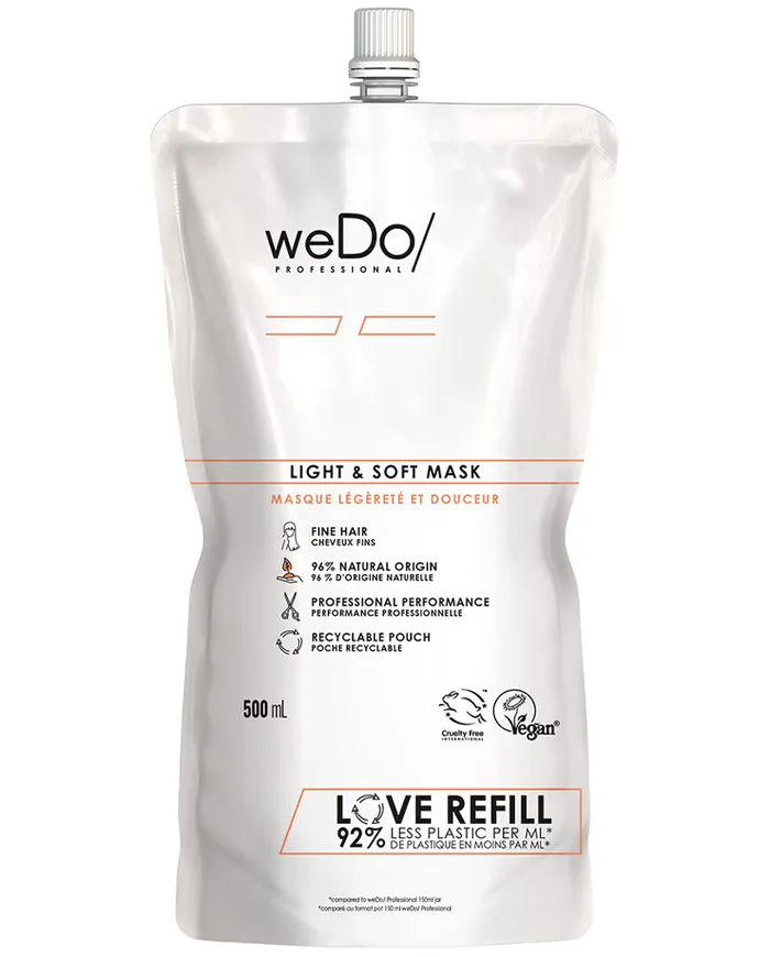 weDO Light & Soft Mascarilla Para Cabellos Finos Recarga 500ml