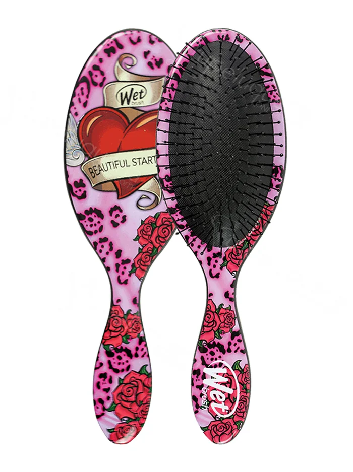 Wet Brush Cepillo Detangle Tattoo Rosa