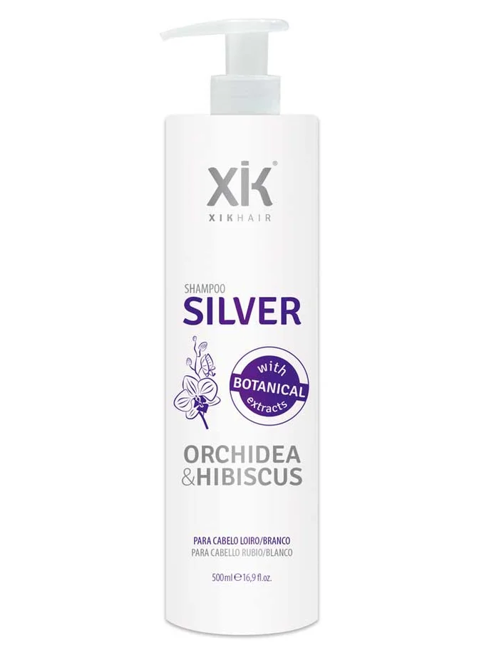 XiK Hair Champú Silver para Cabellos Rubios con Orquídea e Hibisco 500ml