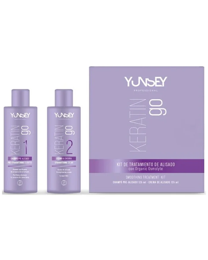 Yunsey Keratin Go Kit de Tratamiento de Alisado 2x125ml