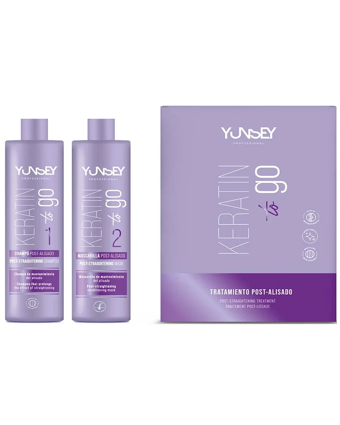 Yunsey Keratin To Go Kit de Tratamiento Post Alisado 2x300ml