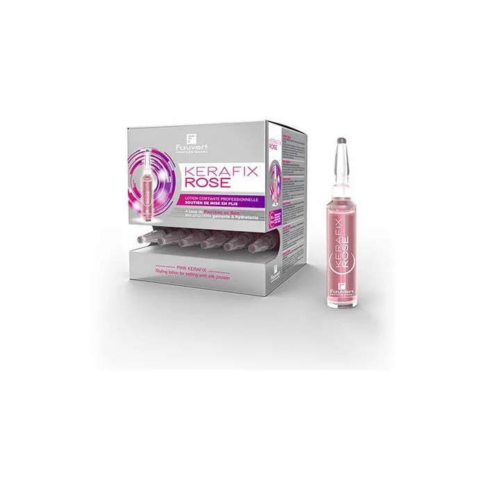 Caja de 30 ampollas Kérafix Rose Blister Booster
