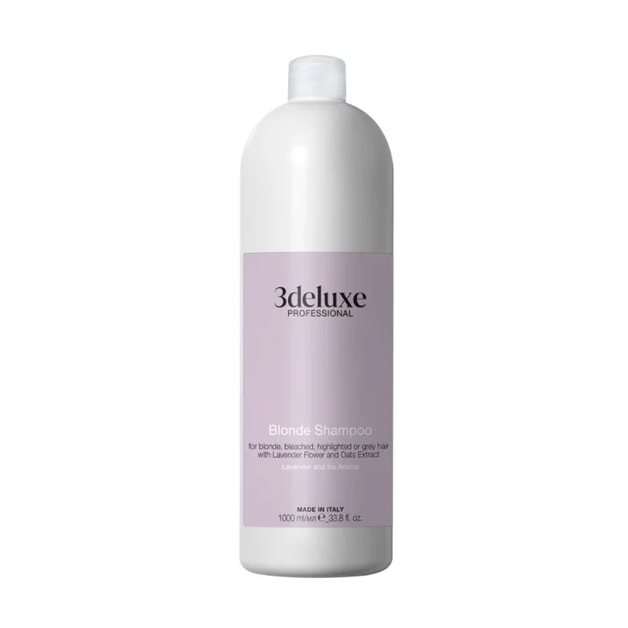 Champú para cabello rubio y mechas 3Deluxe 1L